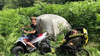 Agent Axe Solo camping in a Bracken Field