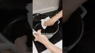 스타우브 무쇠 솥 세척과 시즈닝 방법