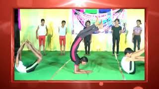 Yoga demonstration zphs marpadaga students