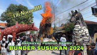 ogoh ogoh Singa Terbakar ️FULL Arak Arakan PONDOK BAMBU Desa BUNDER 2024 Susukan Cirebon