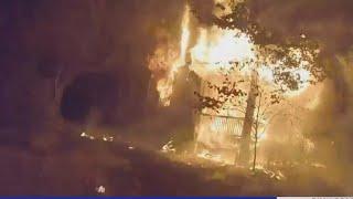 Police body cam shows house fire rescue in New Jersey