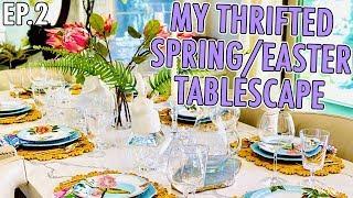 MY THRIFTED SPRING | EASTER TABLESCAPE