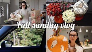 FALL VLOG: Sunday in my life, TJ's haul, decorating the balcony, yummy chai recipe + fall crafts