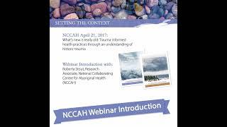 NCCIH Webinar Trauma Informed Health Practices Introduction