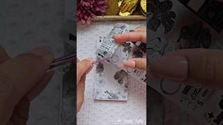 ASMR Journaling  Mini Monochrome Page #asmr #creativejournaling #shorts