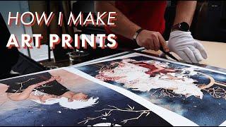 HOW I MAKE PRINTS FOR MY ART SHOP // Print & Prep With Me