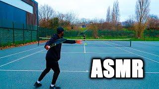 ASMR Playing Tennis On Court!