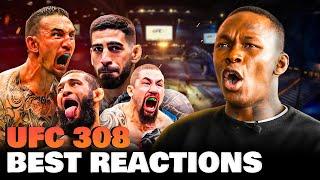 Israel Adesanya reacts to Khamzat, Max, Rob & Ilia's Best Performances