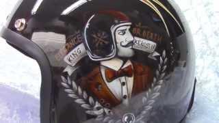 Bandit Jet Helm - King Kerosin Style Paint Airbrush & Pinstriping