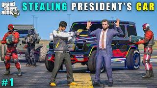 GTA 5 : STEALING PRESIDENT'S FAVOURITE G-WAGON || GAMEPLAY #1