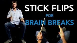 Stick Flip Brain Break (Bucketdrumming.net)