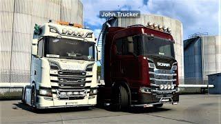 ETS2 convoy 1.46  Driving Scania S from Germany to Hungary EP 8