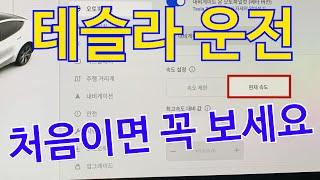 테슬라 운전 처음이라면 꼭 보세요(크립모드, 오토파일럿설정) 인도전 꼭 보세요