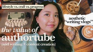 romanticizing the writer life (at the cost of not writing) | authortube chat + writing updates