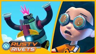 Rusty and the Super Villain Bot | Rusty Rivets | Cartoons for Kids