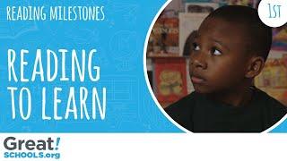 Does your 1st grader read to learn like this? - Milestones from GreatSchools