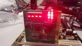 PCI POST analyzer card running a Jetway J-9BXAN