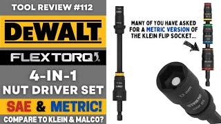 NEW Dewalt 6" Flip Socket - METRIC & SAE - How it Compares to Malco and Klein #dewalt #klein #tools