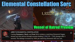 Diablo 4 | Elemental Constellation Sorc | Vessel of Hatred Preview