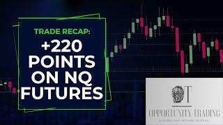 Trade Recap: +220 Point Day Trade on NQ Futures