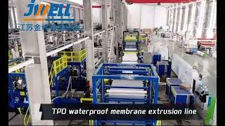 Jwell Machinery TPO Waterproof Membrane Extrusion line /2100mm width