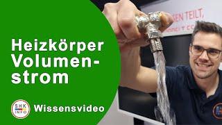 Volumenstrom für hydraulischen Abgleich am Heizkörper berechnen