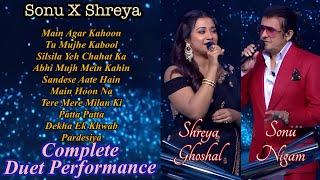 Sonu Nigam and Shreya Ghoshal Full Singing Performance in KBC | Sonu x Shreya singing in kbc