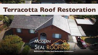 Restoring and fixing terracotta roof tiles in Melbourne