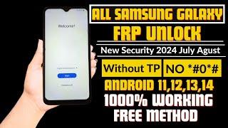 Samsung Frp Bypass 2024|Android 13/14 New Security 2024 July,August|100% Working Solution