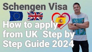 Apply Schengen Visa (Spain) from UK | Step by step guide | Documents needed (Urdu - Hindi) Jan 2024