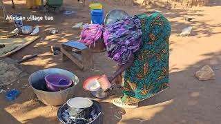 African village Grandma #cooking Special bush Vegetables ||African village cooking