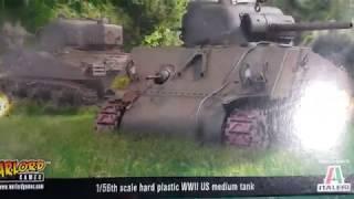 Warlord Games: Bolt Action M4 Sherman Medium Tank Unboxing 1/56 Scale