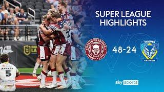 Wigan deliver Vegas showreel against Warrington  Super League highlights