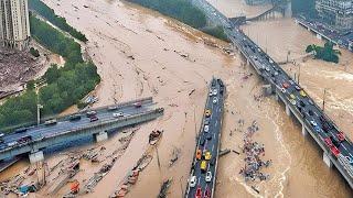 中國爆發百年不遇的特大洪水！基建虛有其表，洪水過後面目全非