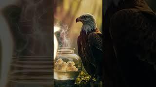 The Sky Ruler Awakens: Epic Ice and Wind Bird Animation! ️️ #ai  #fantasy
