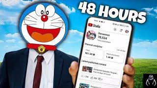 I Uploaded Doraemon Videos for 48 Hours Challenge (Shocking Result) @UnscramblingYT