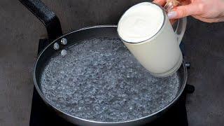 Just pour yogurt into boiling water! They come out better than in bakeries