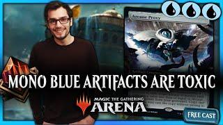  FREE CASTING COUNTERSPELLS IS TOXIC AF | Mono Blue Artifacts MTG Arena Deck Guide