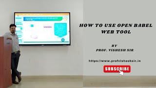 HOW TO USE OPEN BABEL WEB TOOL