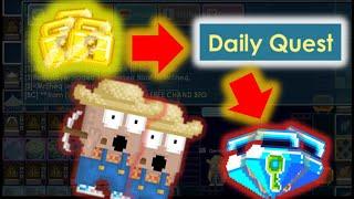 GROWTOPIA DAILY QUEST PROFIT IN 2 MINUTES(EASY PROFIT NO FARMING ~~!)