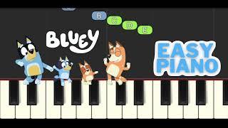 Bluey Theme Song Piano Tutorial