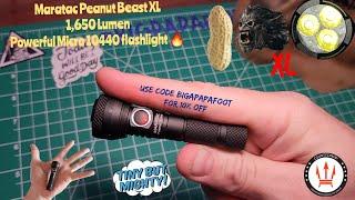 MARATAC PEANUT BEAST XL 1,650 LUMEN POWERFUL 10440 battery Flashlight CountyComm