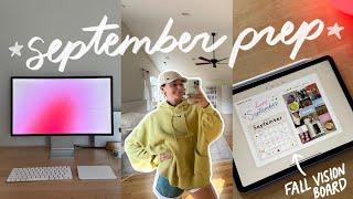 SEPTEMBER PLAN WITH ME  fall prep, fall gardening, and vision boards