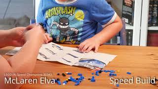 McLaren Elva Lego 30343 Speed Champion Speedbuild