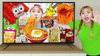 Korean Convenience Store Food cup ramen Mukbang REAL SOUND EATING SHOW by HIU 하이유