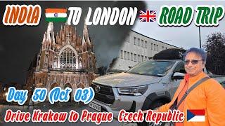 Drive Krakow to Prague Czech Republic | Exploring  world war II places in Krakow | Day 50 (Oct 3)