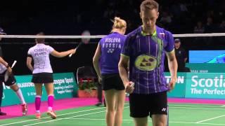 Badminton - Durkin / Vislova vs Mittelheisser / Fontaine (XD, SF) - Scottish Open 2015