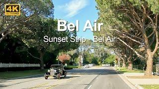 4K Drive | Drive through Bel-Air, an upscale Los Angeles neighborhood | Road | Trip | journey