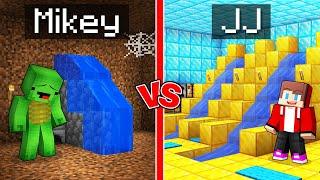 Mikey POOR vs JJ RICH Waterpark Inside House in Minecraft (Maizen)