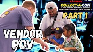 Part 1: I SURVIVED vending my first ever Collect a Con | Pokemon Vendor POV #pokemon #pokemoncards